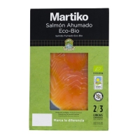 Salmón afumado MARTIKO ecolóxico bio sobre 80 g