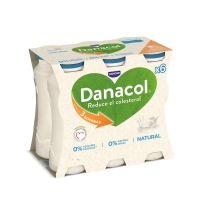 Leche fermentada líquida DANACOL DANONE natural pack 6x100 g