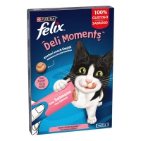 Snack gato líquido FELIX Deli Moments salmón 4x10 g
