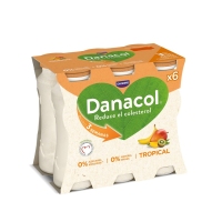 Leite fermentado líquido DANACOL DANONE tropical pack 6x100 g