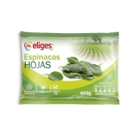 Espinacas en hojas congeladas IFA ELIGES en porcións bolsa 400 g