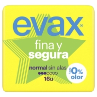Compresas EVAX fina y segura normal 16 unidades