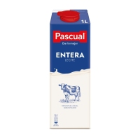 Leche entera PASCUAL brik 1 l