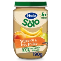 Alimento infantil HERO SOLO 3 frutas 190 g