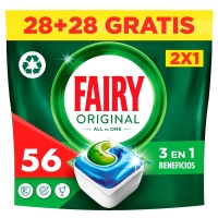 Lavavajillas máquina FAIRY Original 28 unidades + 28 unidades gratis