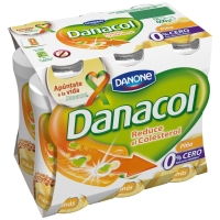 Leche fermentada líquida DANACOL DANONE piña pack 6x100 g