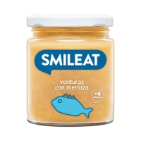 Alimento infantil SMILEAT merluza con verduras ecológico tarro 230 g