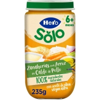 Alimento infantil HERO SOLO cenoria e arroz 235 g