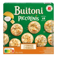 Piccolinis conxelados BUITONI 3 Formaggi 270 g
