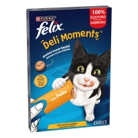 Snack gato líquido FELIX Deli Moments pollo 4x10 g