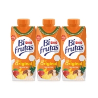 Bebida de leche y frutas PASCUAL BIFRUTAS tropical pack 3 x 330 ml