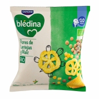 Snack infantil BLEDINA Flores de lentejas y maíz bio 20 g