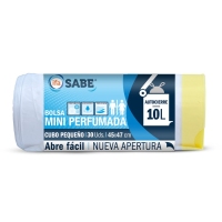 Bolsa basura 10 litros IFA SABE mini perfumada autocierre 30 unidades